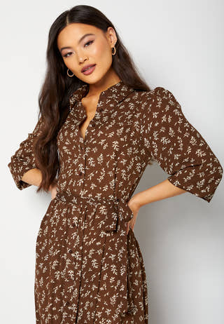 Serene puff sleeve dress