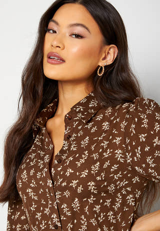 Serene puff sleeve dress