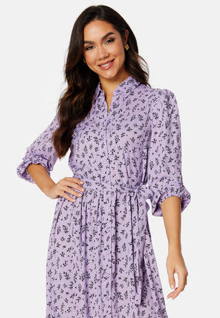 Serene puff sleeve dress