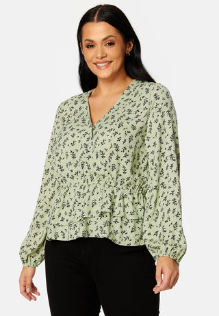 Serene wrap blouse