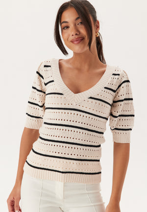 Short Sleeve Knit Sweater