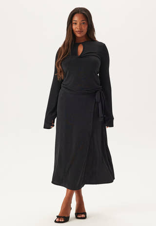 Sparkling Wrap Midi Skirt