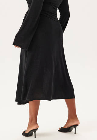 Sparkling Wrap Midi Skirt