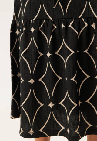 Structure Flounce Midi Dress