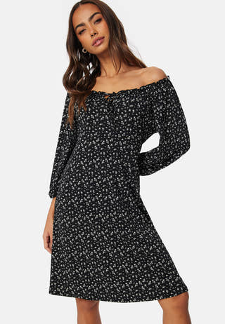 Soft Puff Sleeve Dress