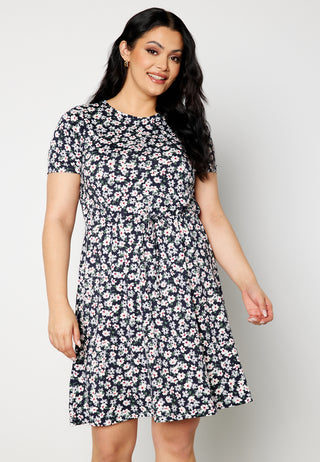 Tova short sleeve drawstring dress