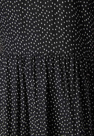 Butterfly Sleeve Viscose Midi Dress