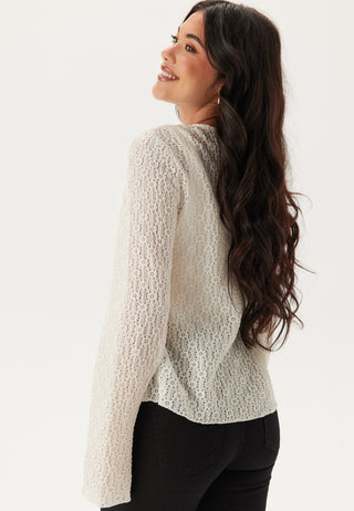 Trumpet Sleeve Lace Cardigan