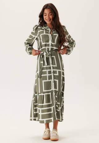 Viscose Long Sleeve Dress
