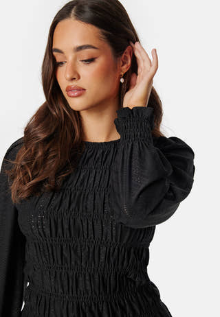 Long Sleeve Smock Top
