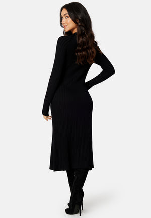 Yazmin fine knitted rib dress