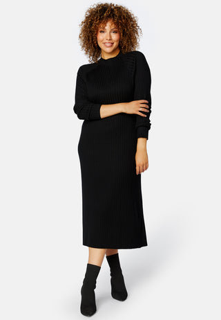 Yazmin fine knitted rib dress
