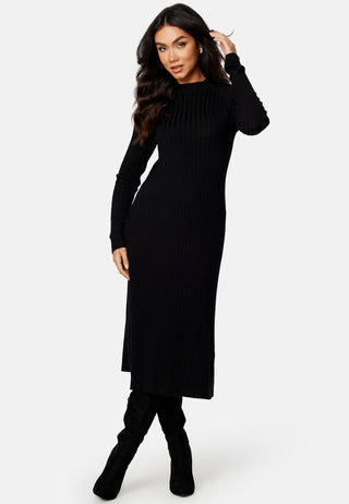 Yazmin fine knitted rib dress
