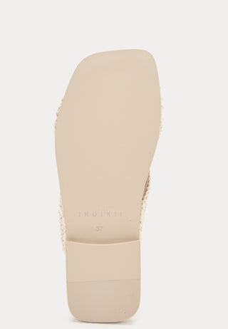 Slipper Woven Crossed Stones