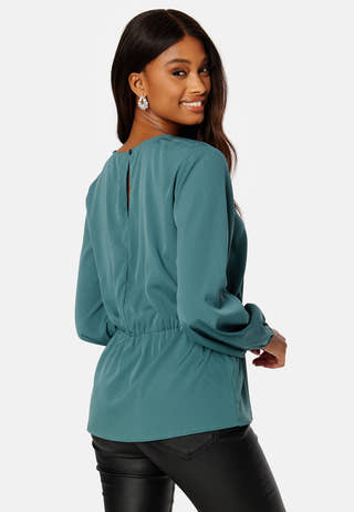 Ellen L/S Peplum Top
