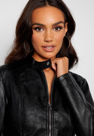 Emily Faux Leather Jacket