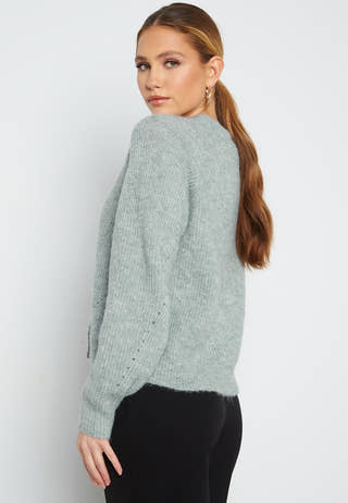 Ingeborg Life L/S Short Cardigan Knit