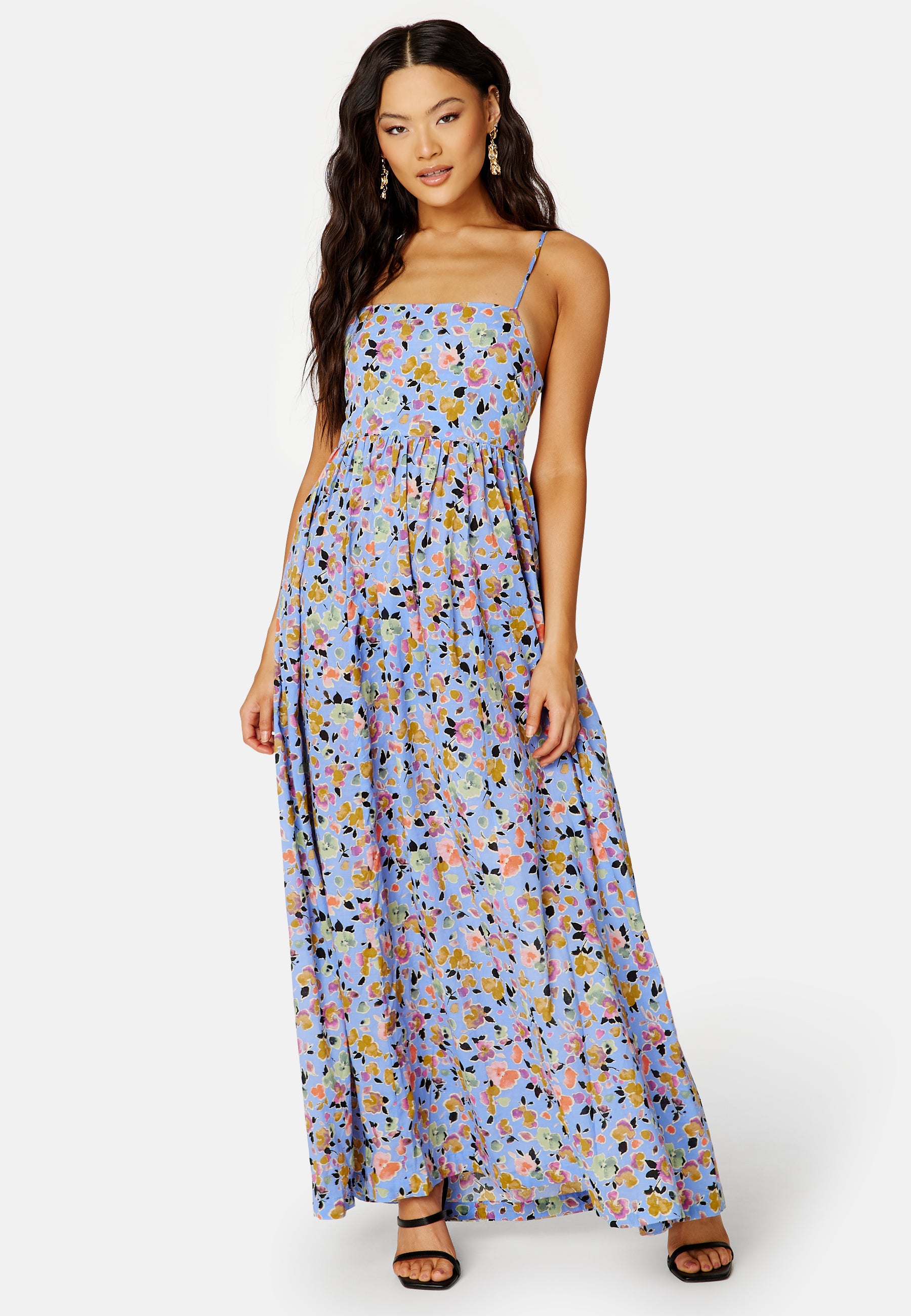 Jdy  Rosie Strap Maxi Dress  campaign-outlet  Blue / Floral / Multi