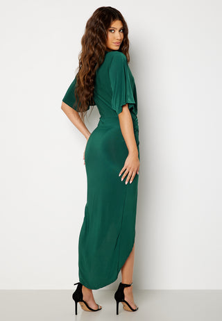 Kimono Sleeve Rouch Dress