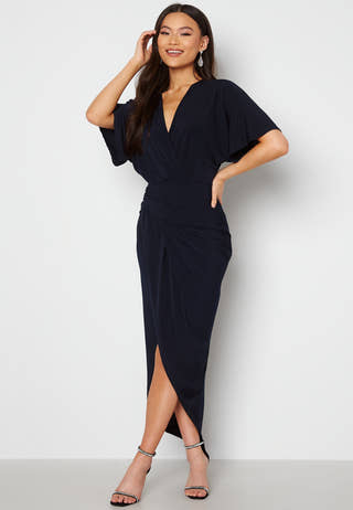 Kimono Sleeve Rouch Dress