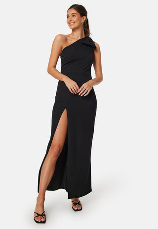 One Shoulder Bow Maxi Dress
