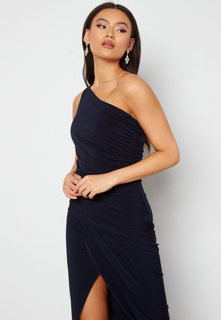 One Shoulder Rouch Dress