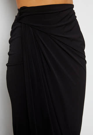 Rouched Maxi Skirt