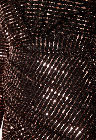 Sequin Rouch Maxi Dress