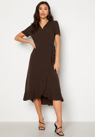 Short Sleeve Wrap Dress