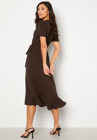 Short Sleeve Wrap Dress