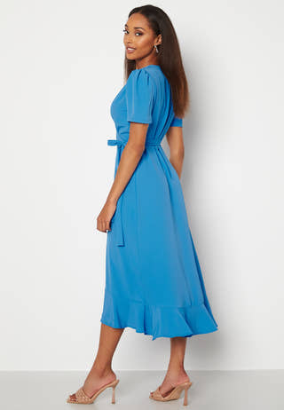 Short Sleeve Wrap Dress