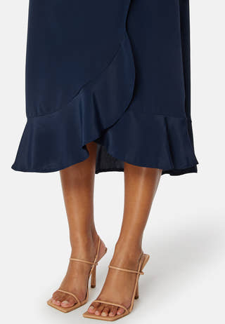 Short Sleeve Wrap Dress