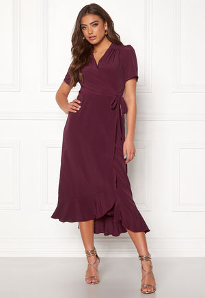 Short Sleeve Wrap Dress