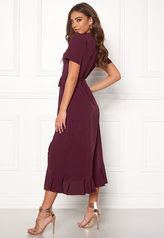 Short Sleeve Wrap Dress