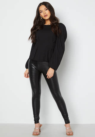 Snake PU Leggings