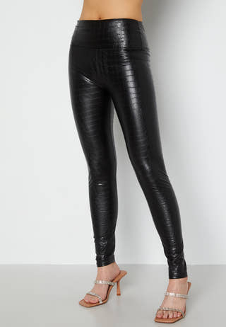 Snake PU Leggings
