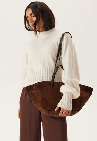 Nola Suede Handbag