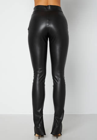 PU zip pants