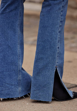 Slit jeans