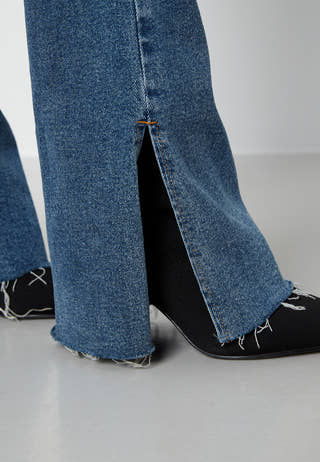 Slit jeans