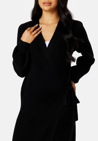 Amelia L/S Knit Wrap Dress