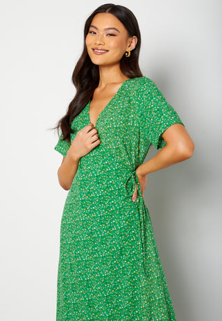 Ema Elise L/S Long Wrap Dress