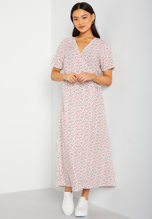 Ema Elise L/S Long Wrap Dress