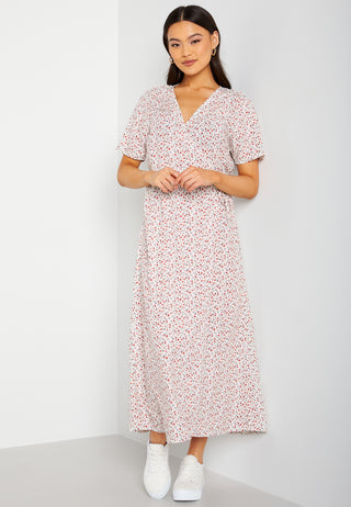Ema Elise L/S Long Wrap Dress