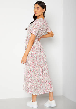 Ema Elise L/S Long Wrap Dress