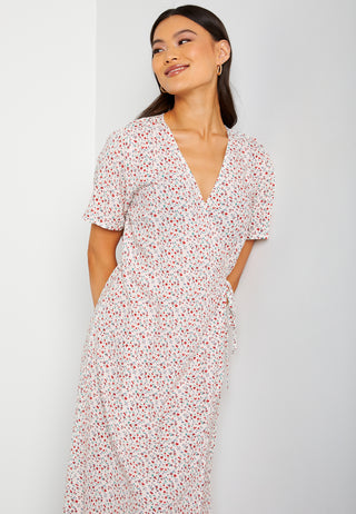 Ema Elise L/S Long Wrap Dress