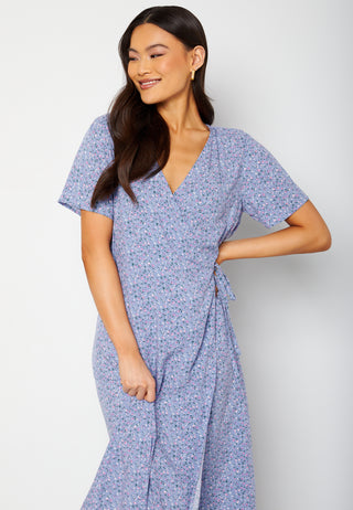 Ema Elise L/S Long Wrap Dress