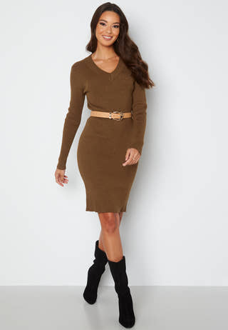 Fae Thess L/S Rib Knit Dress