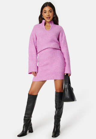 Frill HW Short Knit Skirt