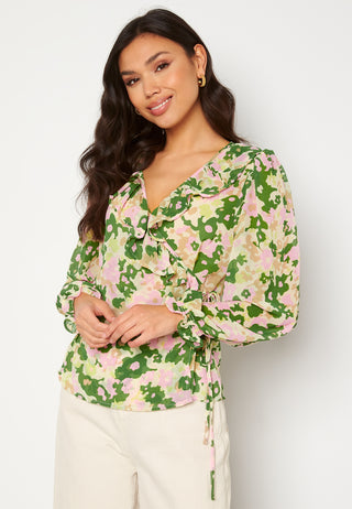 Kirsten L/S Wrap Top